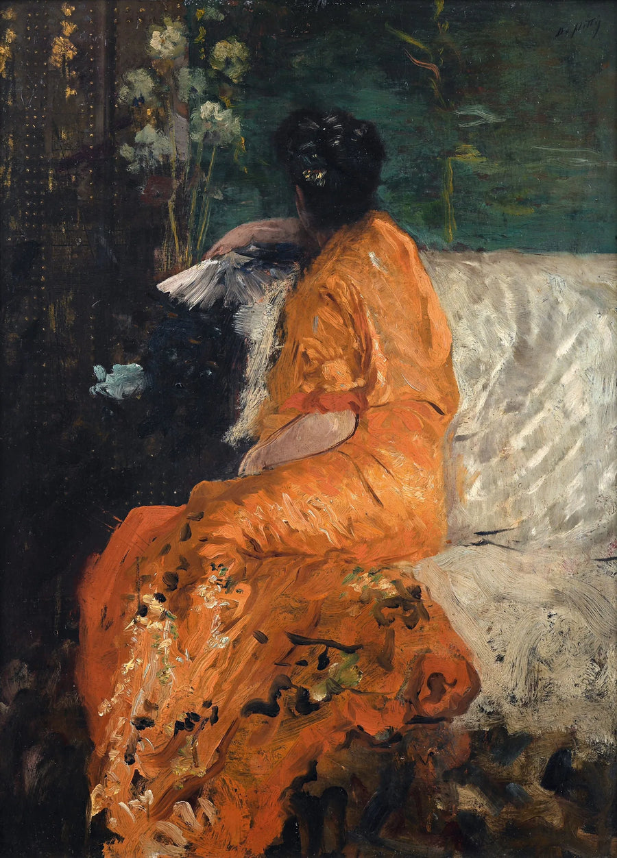 Das orange Kimono - Giuseppe De Nittis
