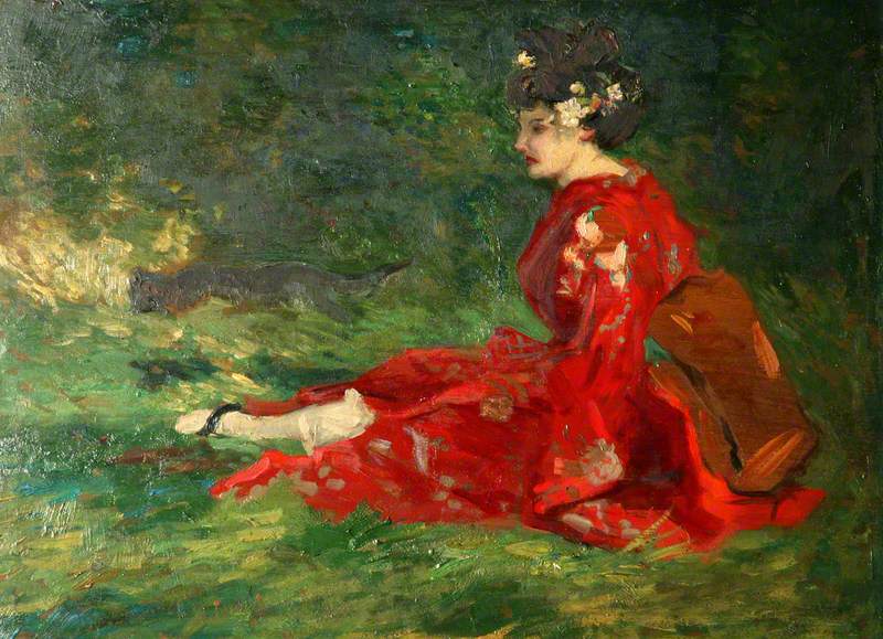 Das rote Kimono - Charles Conder