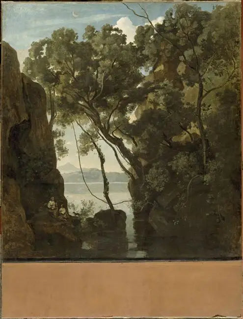 Der Nemi-See - Jean-Baptiste Camille Corot