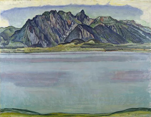 Der Thunersee und die Berge des Stockhorns - Ferdinand Hodler