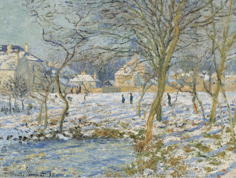 Der See, der Schnee-Effekt - Claude Monet