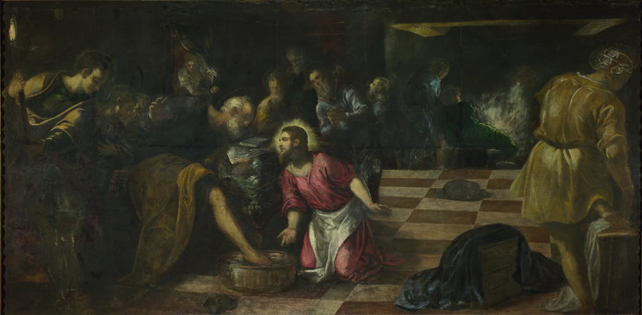 Das Fußwaschen - Jacopo Tintoretto