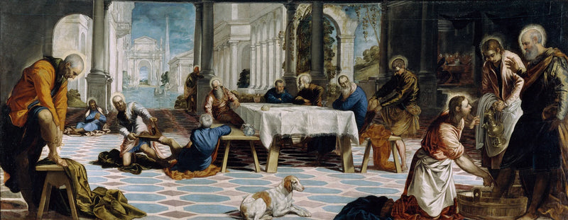Das Fußwaschen - Jacopo Tintoretto