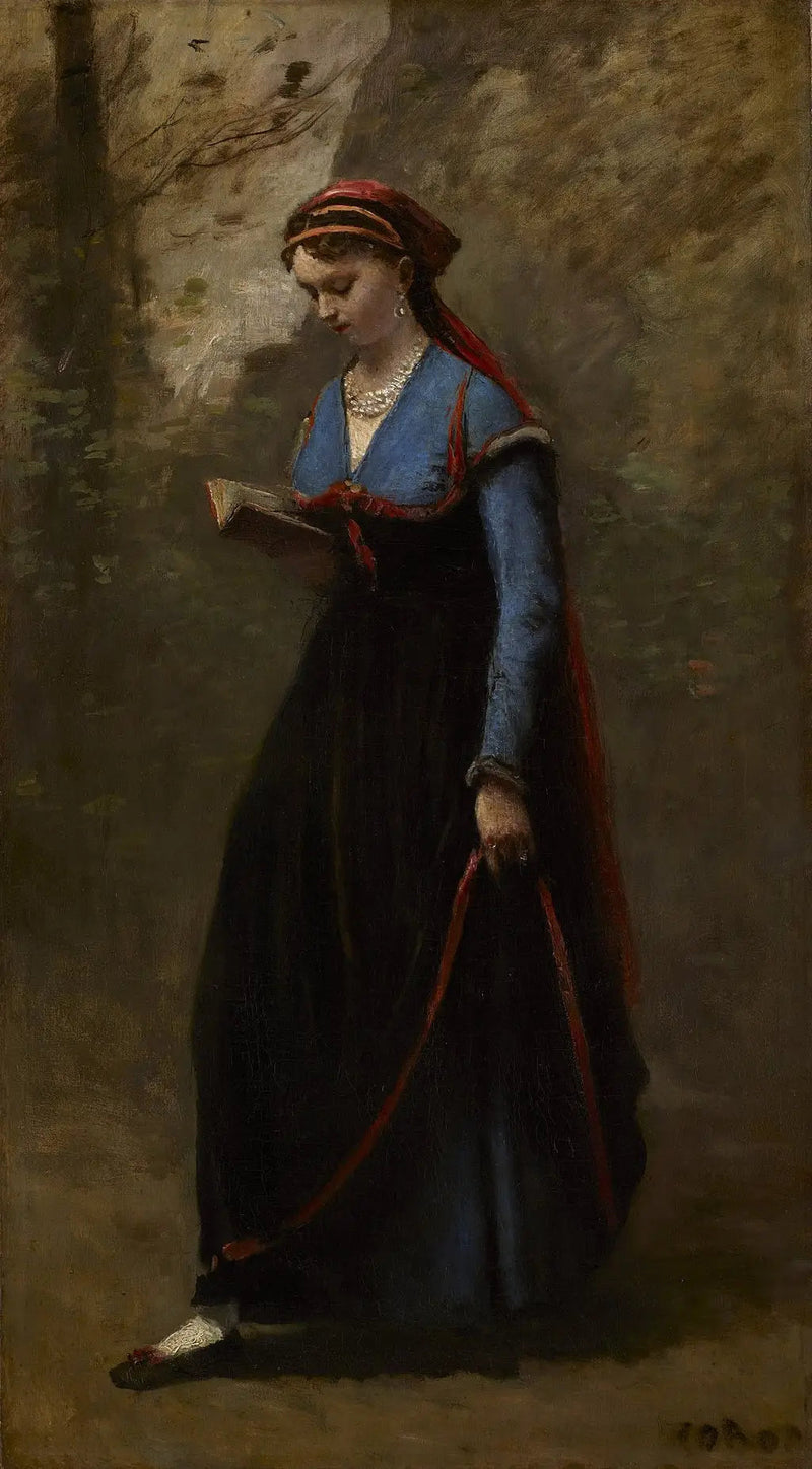 Der Leser - Jean-Baptiste Camille Corot