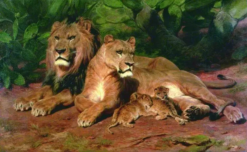 Der Löwe zu Hause - Rosa Bonheur