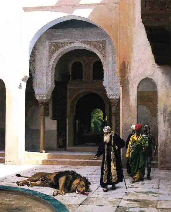 Der verfluchte Löwe - Jean-Léon Gérôme