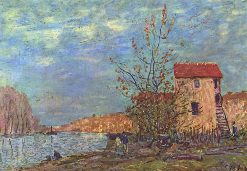 Der Loing in Moret - Alfred Sisley
