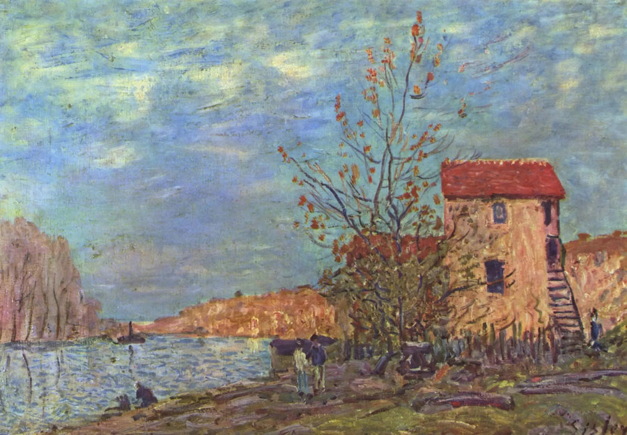 Der Loing in Moret - Alfred Sisley