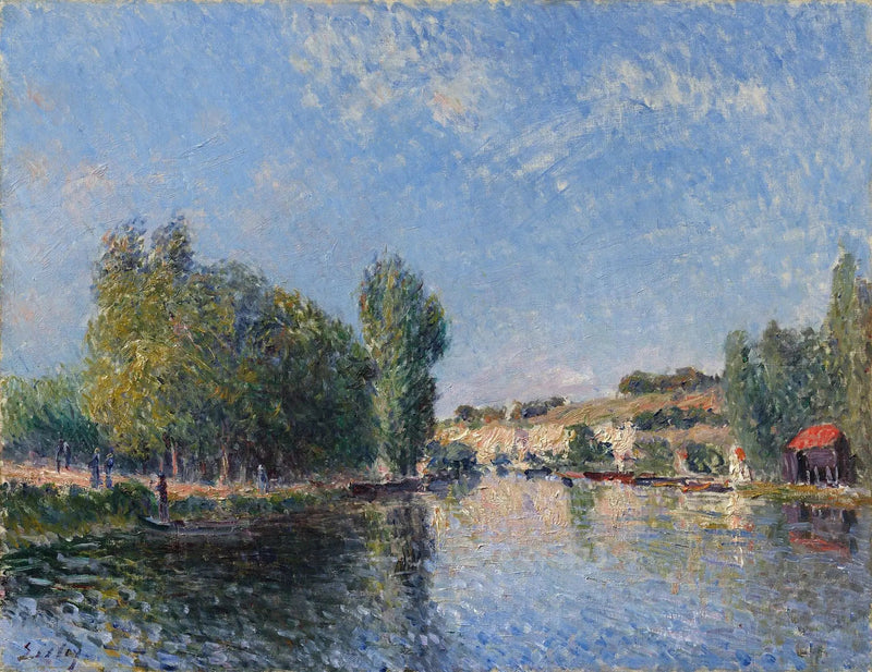 Der Loing in Moret - Alfred Sisley