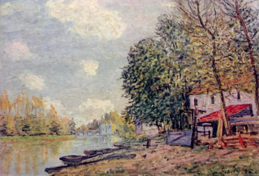 Der Loing in Moret - Alfred Sisley
