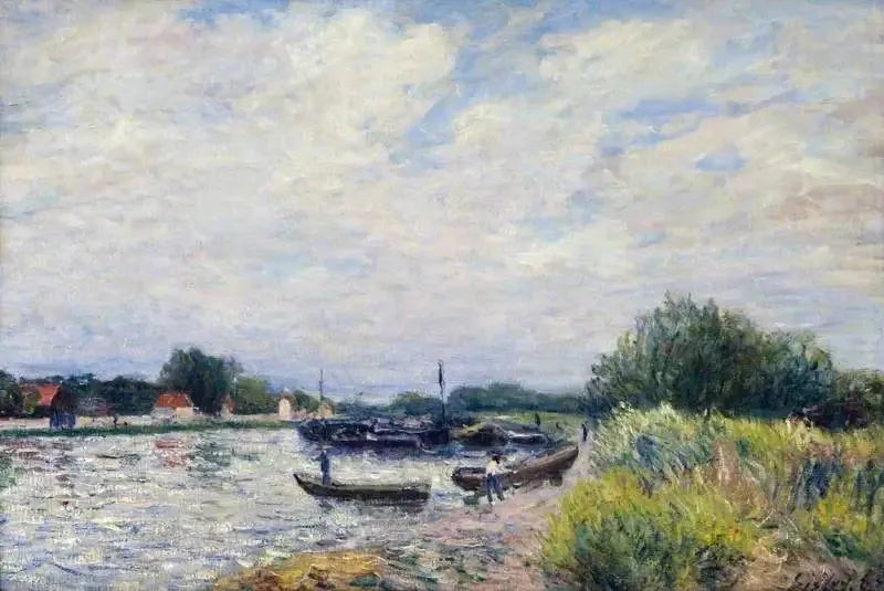 Der Loing in Saint-Mammès - Alfred Sisley