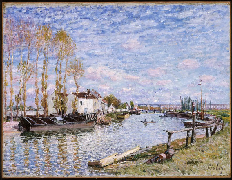 Der Loing in Saint-Mammès - Alfred Sisley