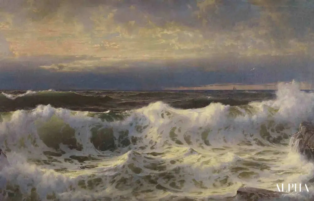 Le long des côtes - William Trost Richards - Reproductions de tableaux et peintures haut de gamme