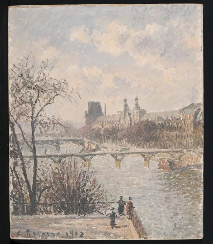 Der Louvre, Morgen - Camille Pissarro