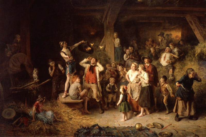 Der Zauberer in der Scheune - Ludwig Knaus