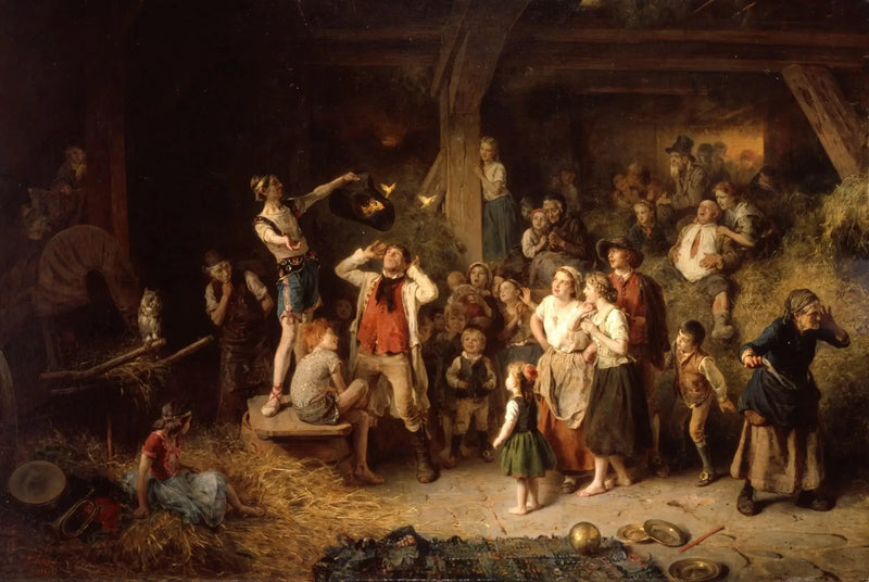 Der Zauberer in der Scheune - Ludwig Knaus