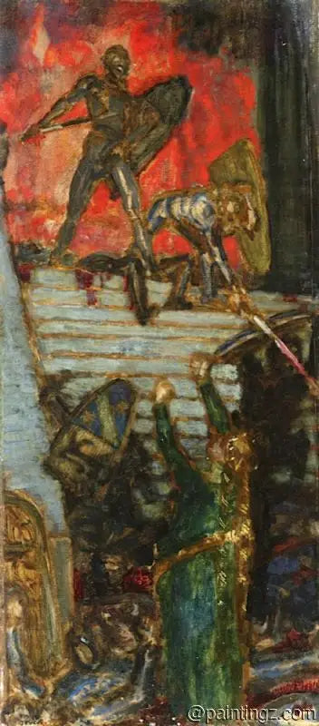 Das Unglück der Nibelungen - Franz von Stuck