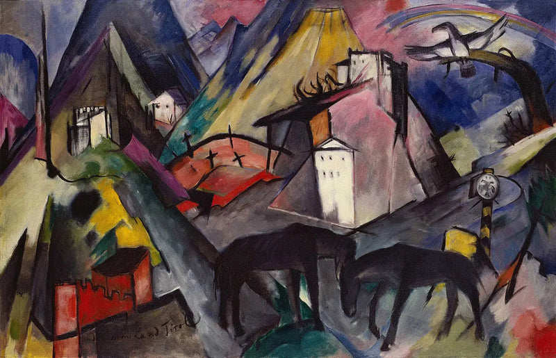 Das unglückliche Land Tirol - Franz Marc