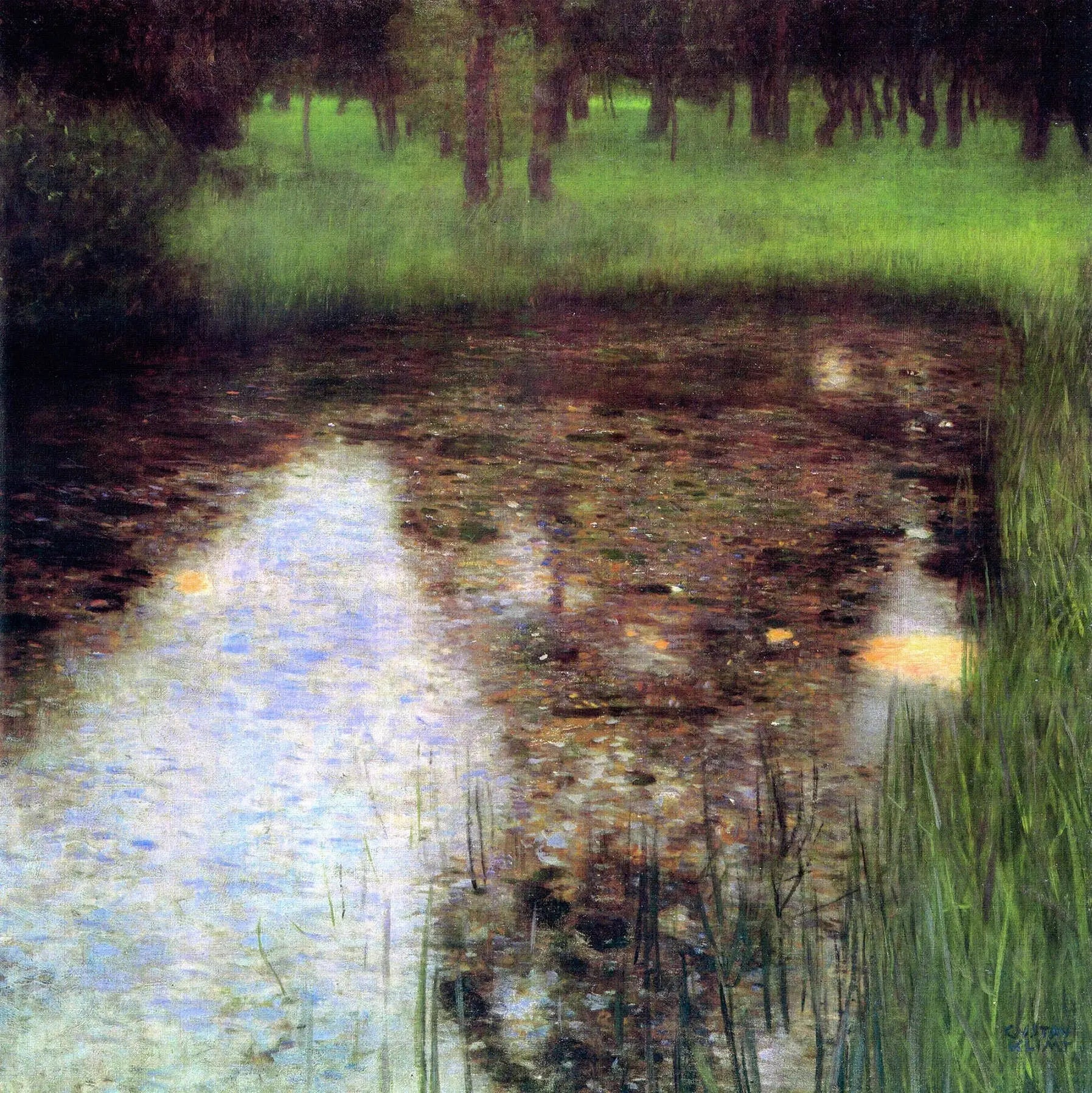 Le Marais - Gustav Klimt image 1 reproduction artisanale de tableau