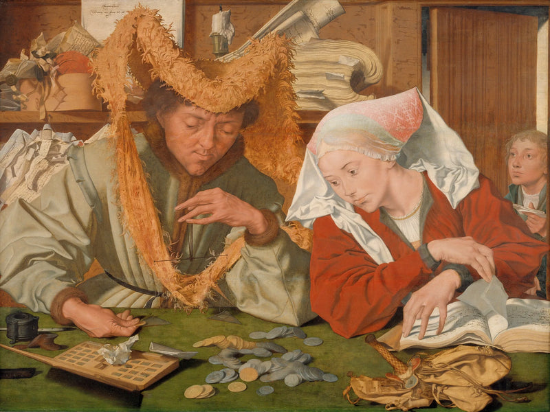 Der Händler und seine Frau - Marinus van Reymerswale