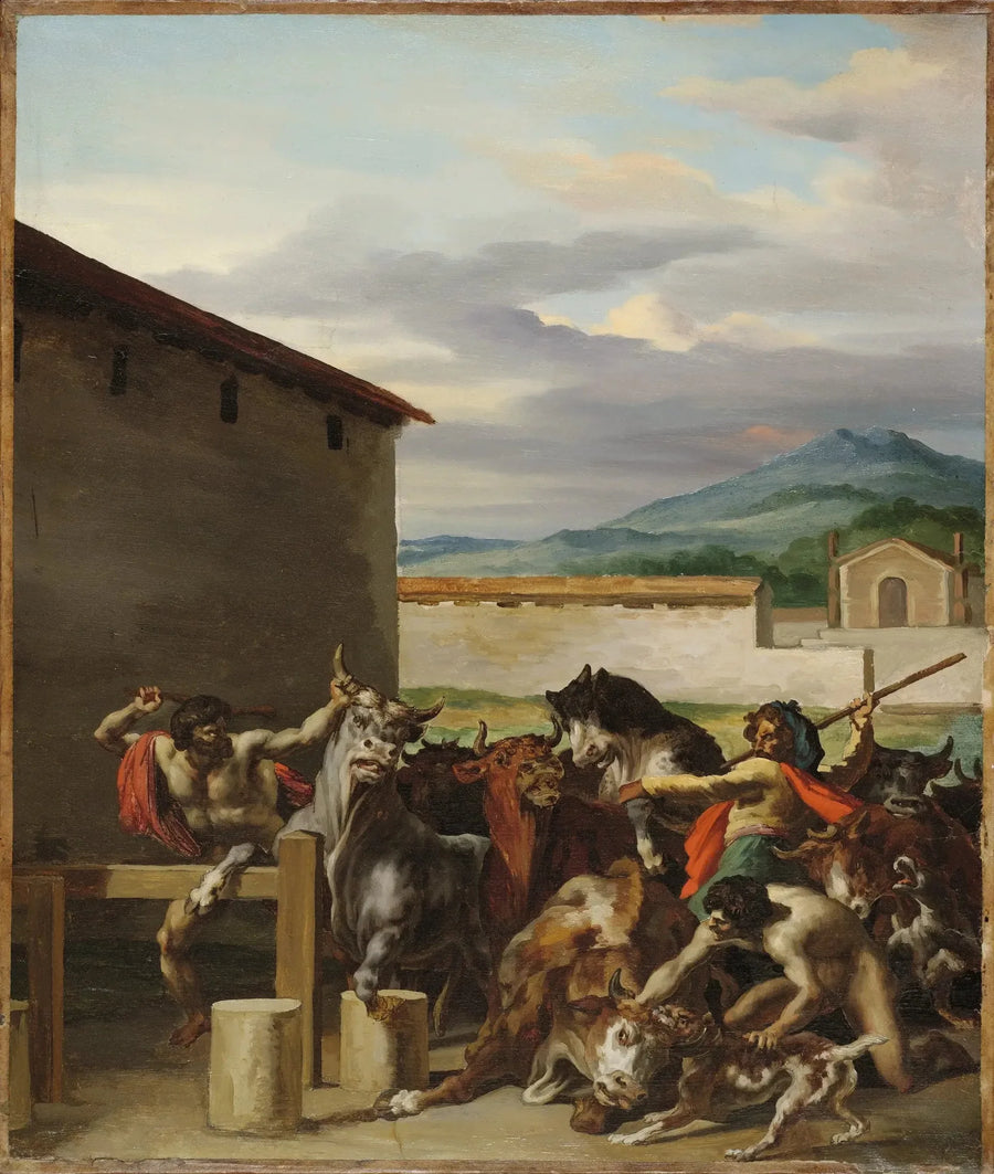 Der Rindermarkt - Théodore Géricault