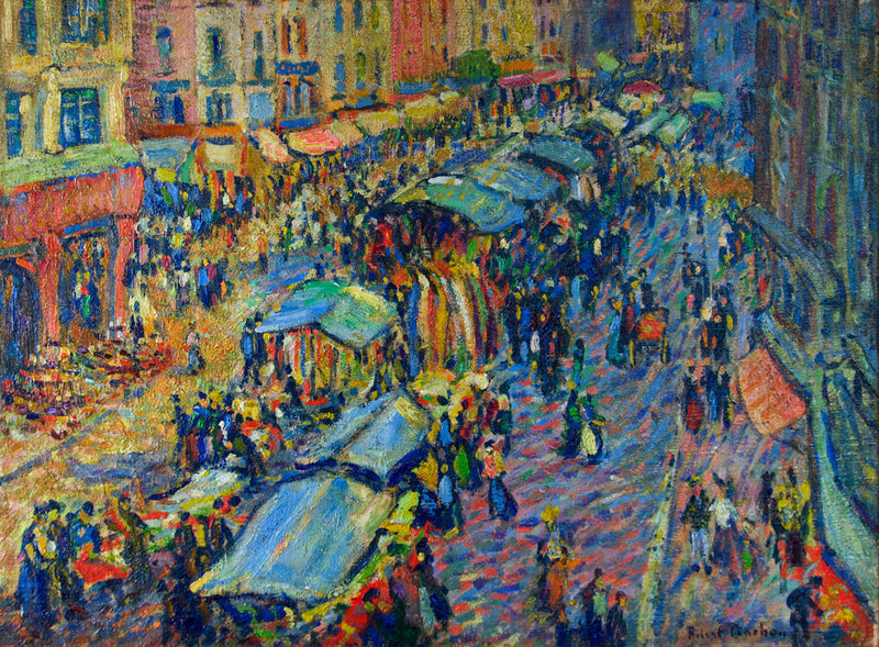 Der Markt von Pont Audemer - Robert Antoine Pinchon
