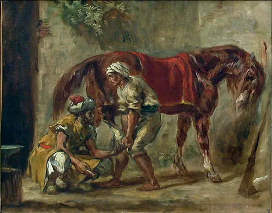 Der Hufschmied - Eugène Delacroix