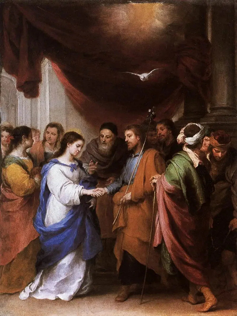 Die Hochzeit der Jungfrau - Bartolomé Esteban Murillo