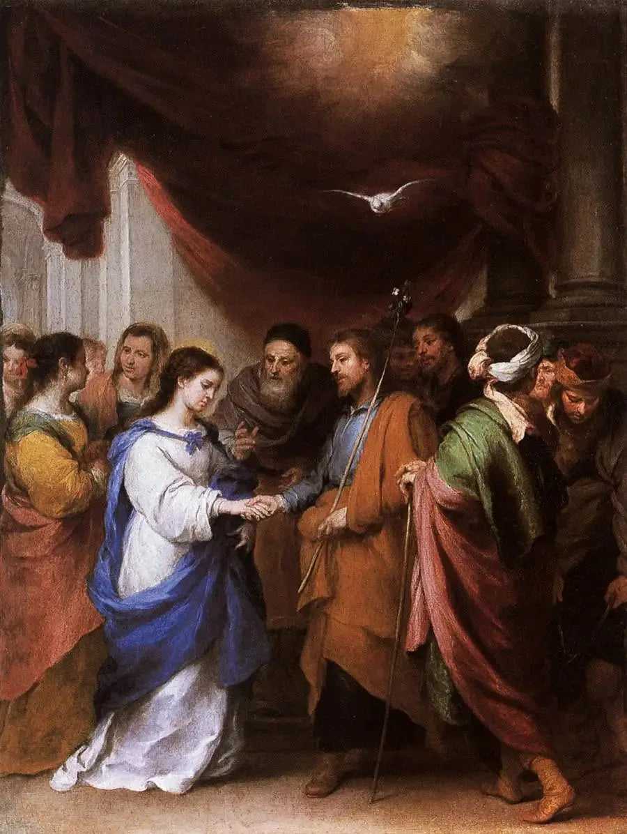 Die Hochzeit der Jungfrau - Bartolomé Esteban Murillo