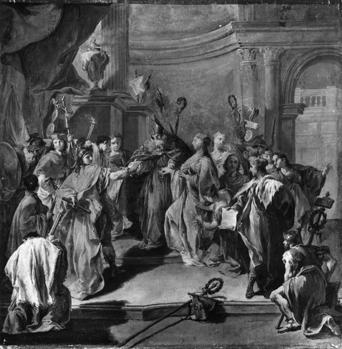 Le mariage de Placidia et Constance - Giovanni Battista Pittoni - Alpha Reproduction