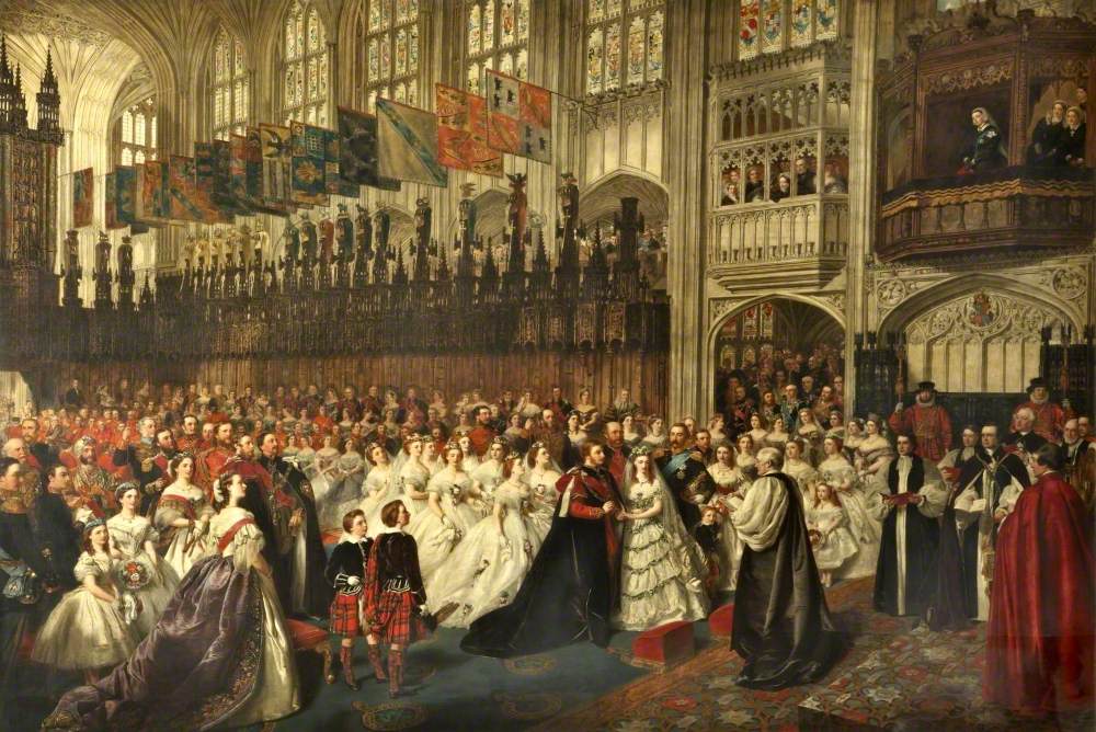 Le mariage du prince de Galles - William Powell Frith image 1 copie peinte à la main à l’huile