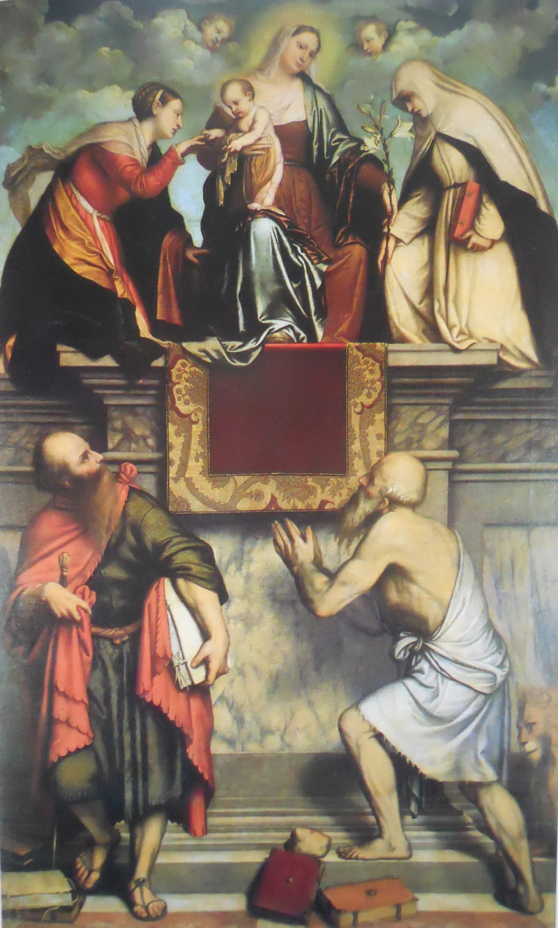 Die mystische Hochzeit der Heiligen Katharina - Alessandro Bonvicino