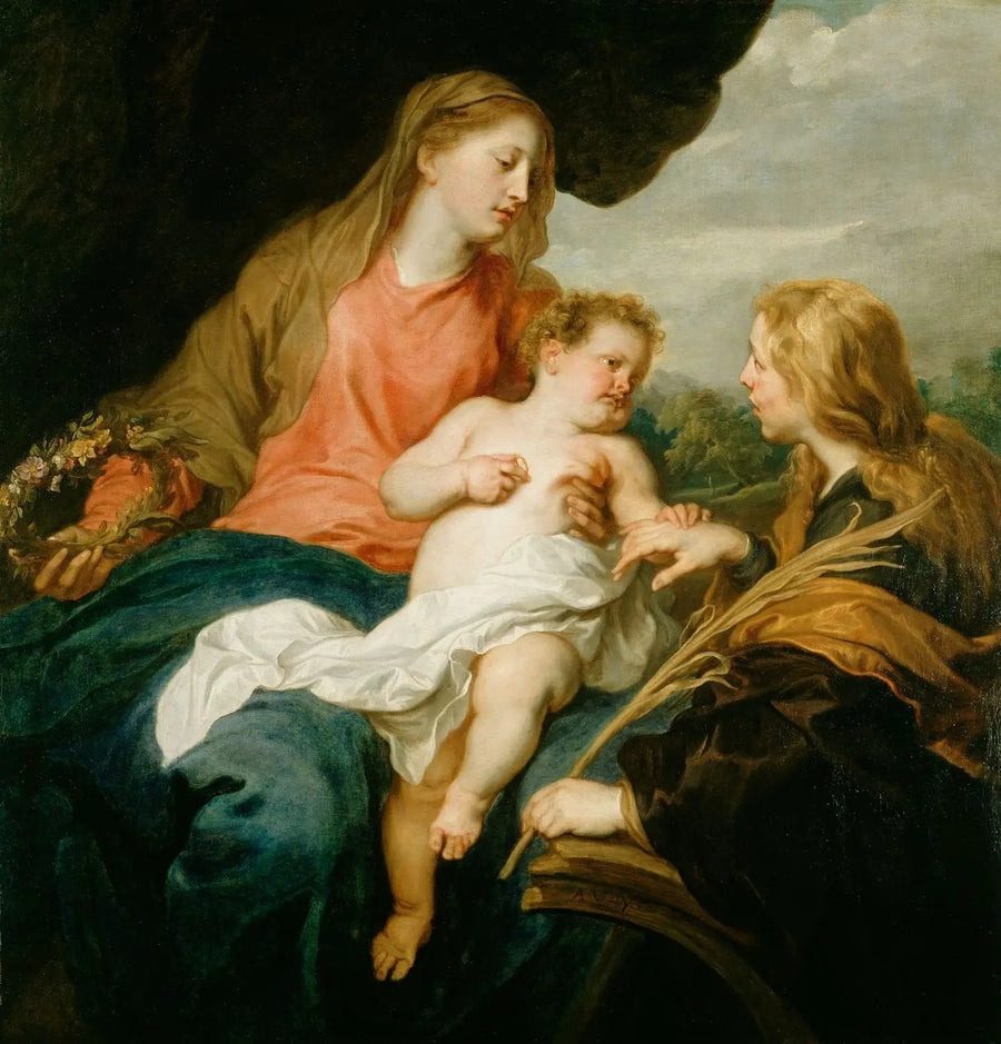 Das mystische Ehepaar der heiligen Katharina - Antoine van Dyck