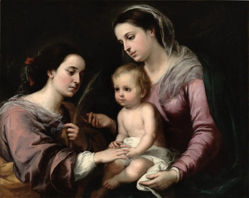 Das mystische Ehepaar von Sainte Catherine - Bartolomé Esteban Murillo