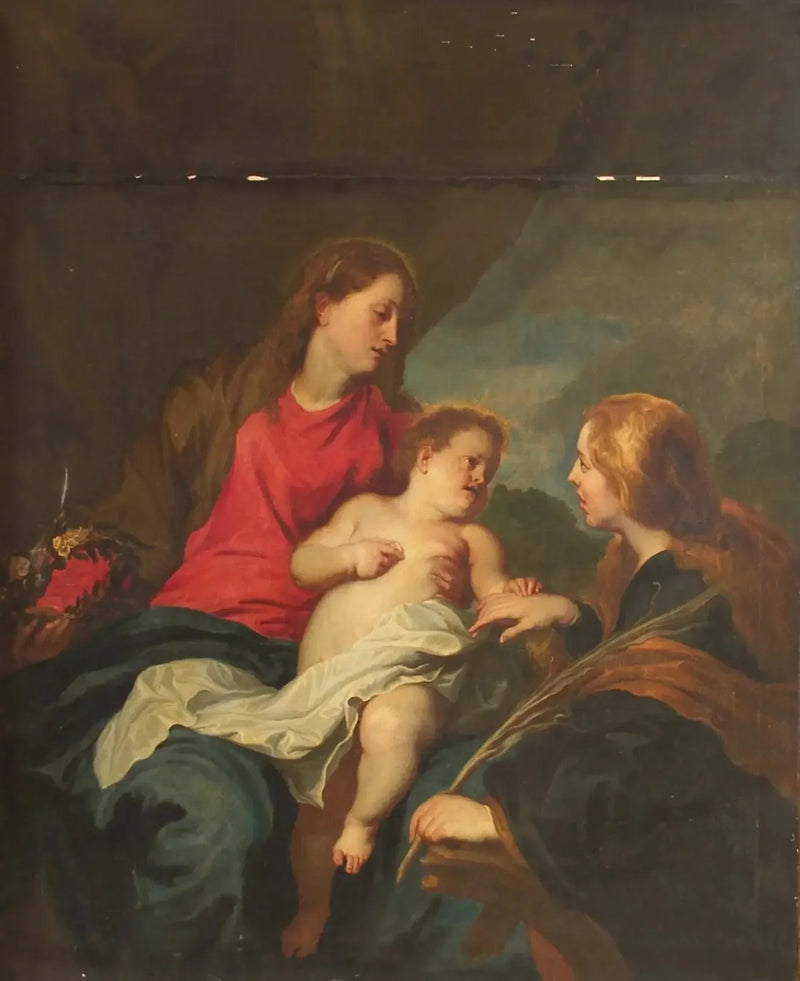 Das mystische Ehepaar der heiligen Katharina von Alexandria - Antoine van Dyck