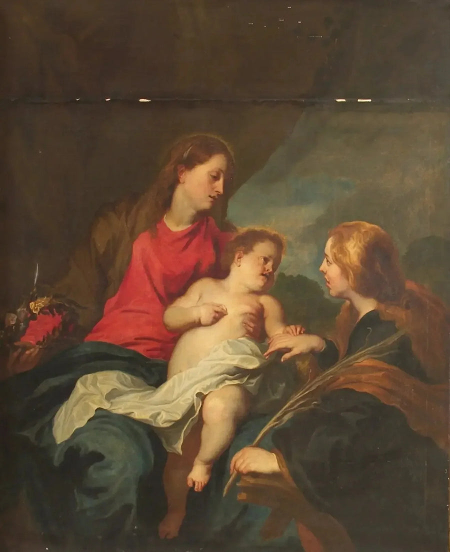 Das mystische Ehepaar der heiligen Katharina von Alexandria - Antoine van Dyck