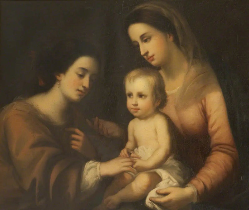 Das mystische Ehepaar der heiligen Katharina von Alexandria - Bartolomé Esteban Murillo