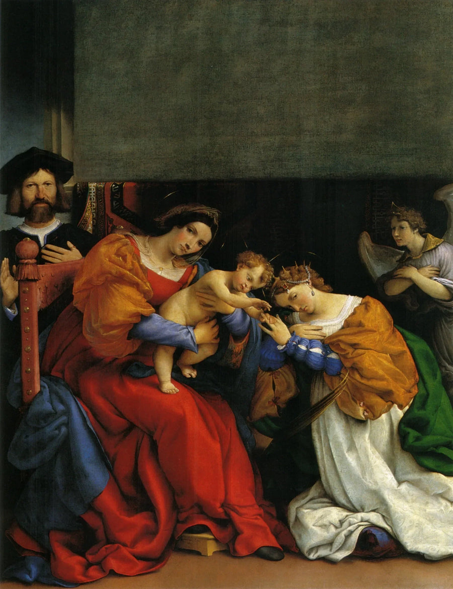 Die mystische Hochzeit der Heiligen Katharina - Lorenzo Lotto