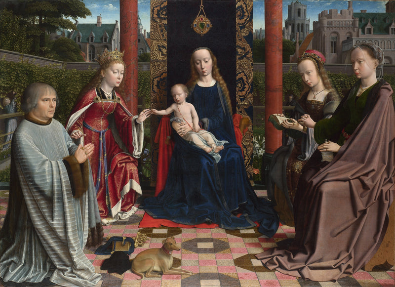 Die mystische Heirat der Heiligen Katharina, von Gérard David - Gérard David