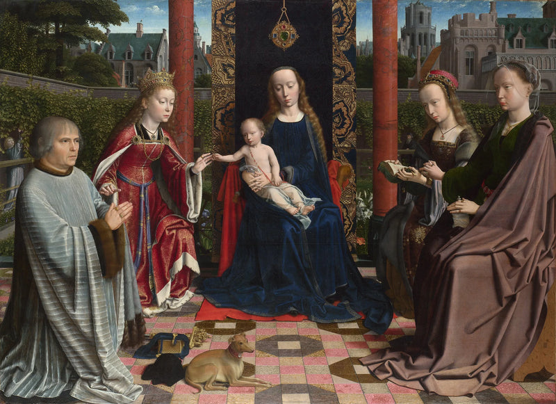 Die mystische Heirat der Heiligen Katharina, von Gérard David - Gérard David