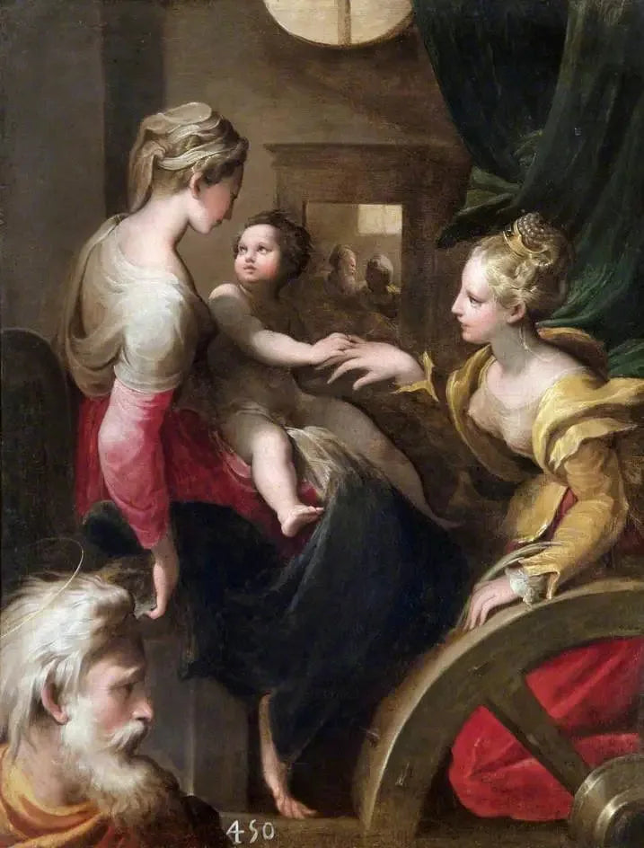 Die mystische Hochzeit der heiligen Katharina - Parmigianino