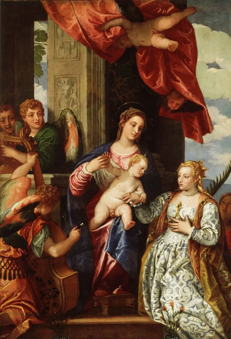 Das mystische Ehepaar der Heiligen Katharina. - Paul Véronèse