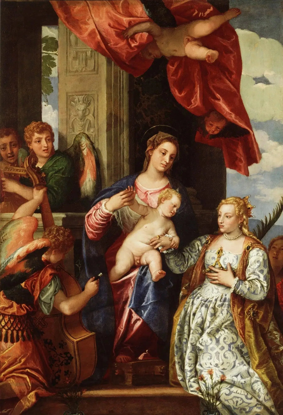 Das mystische Ehepaar der Heiligen Katharina. - Paul Véronèse
