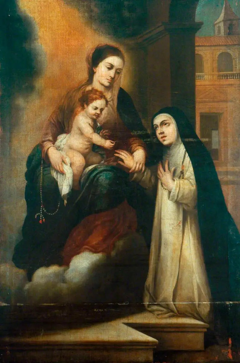 Das mystische Ehepaar der heiligen Katharina von Siena - Bartolomé Esteban Murillo
