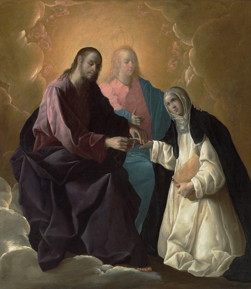 Die mystische Heirat der heiligen Katharina von Siena - Francisco de Zurbarán