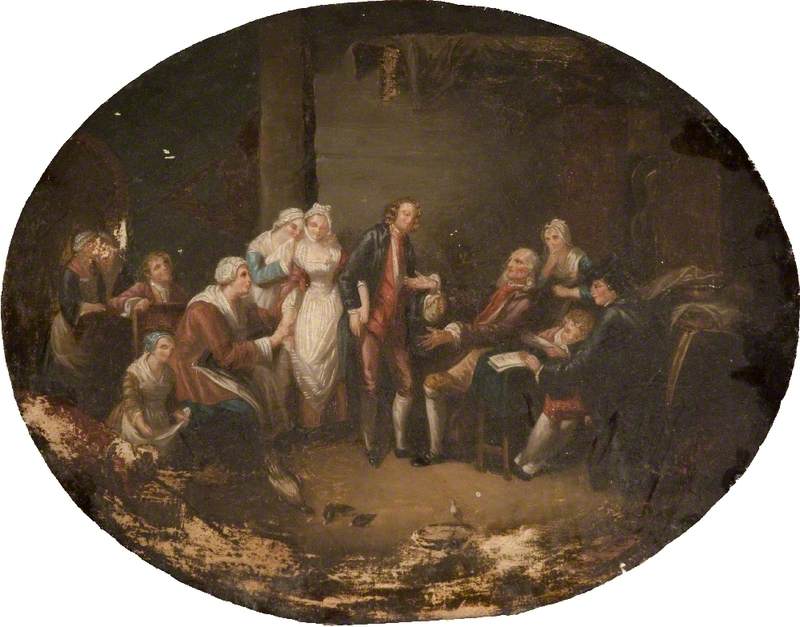 Der Bräutigam des Dorfes - Jean-Baptiste Greuze
