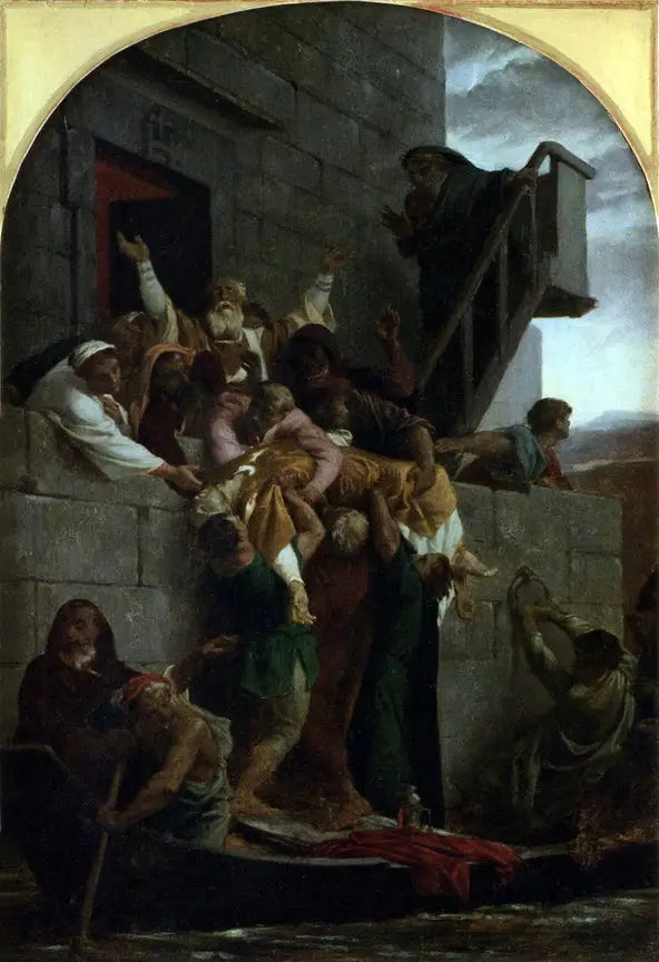 Der christliche Märtyrer ist in einem Boot hinabgestiegen - Alexandre Cabanel