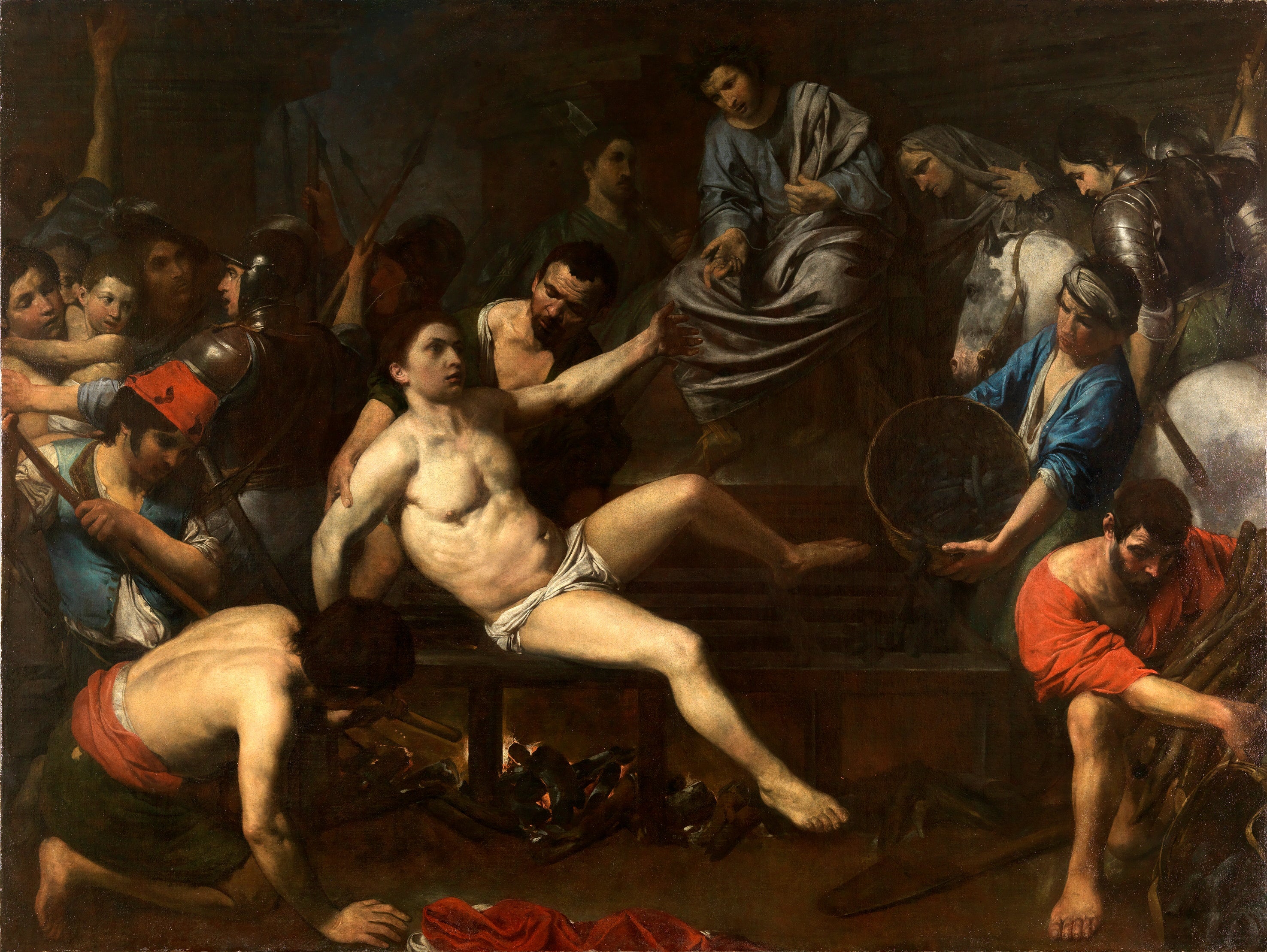 Le martyre de saint Laurent - Valentin de Boulogne image 1 reproduction de peinture à l’huile