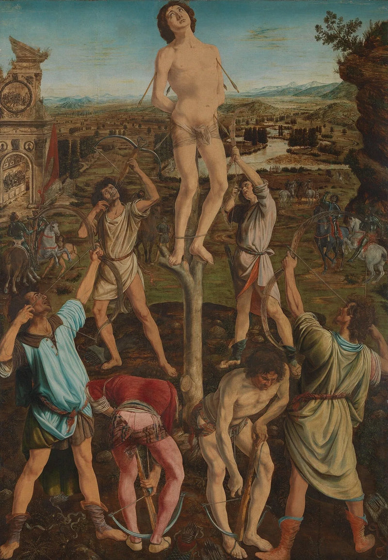 Der Märtyrertod des heiligen Sebastian - Antonio Pollaiuolo
