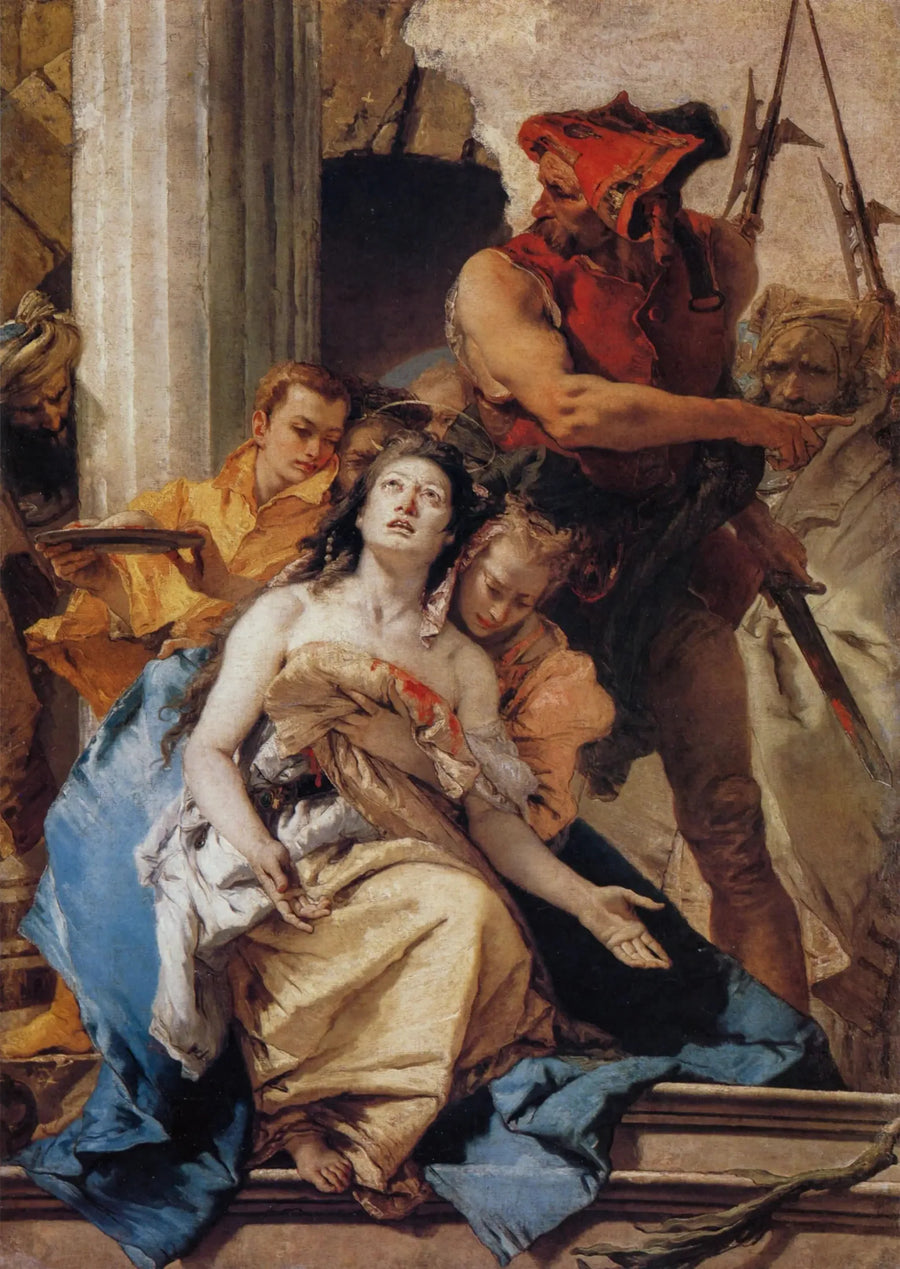 Der Martyrdom der heiligen Agatha - Giovanni Battista Tiepolo